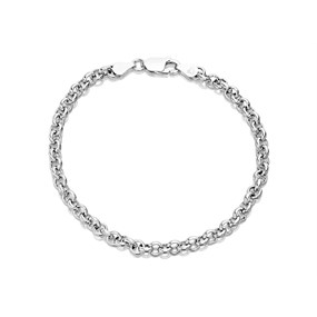 Silver Belcher Bracelet - 7.5in - F1488