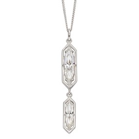 Fiorelli Silver Crystal Necklace - F66168