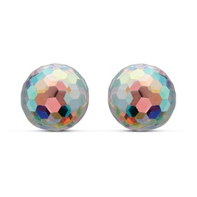 9ct Gold 6mm Crystal Ball Stud Earrings - G01116