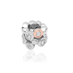 Clogau Silver And 9ct Rose Gold Celebration Milestones Bead Charm - G44121