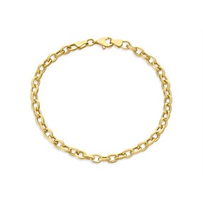 9ct Gold Belcher Bracelet - 7.5in - G6471