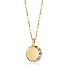 Sif Jakobs Gold Plated Silver Portofino Disc Necklace - J02111