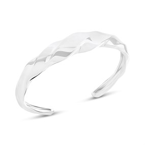 Sif Jakobs Silver Ferrara Ardito Pianura Bangle - J02135