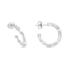 Sif Jakobs Gold Plated Silver Adria Creolo Medio Hoop Earrings - J02149