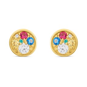 Sif Jakobs Gold Plated Silver Novara Multi Stud Earrings - J02161