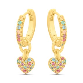 Sif Jakobs Caro Creolo CZ Earrings - J02185