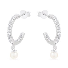 Sif Jakobs Ellera Perla Hoop Earrings - J02194