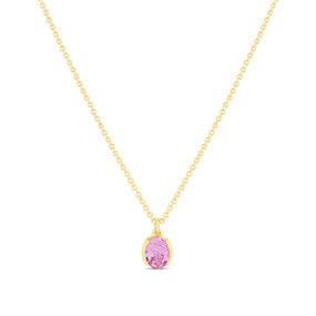 Sif Jakobs Ellisse Carezza Pink Necklace - J02222