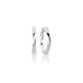 Sif Jakobs Silver Ferrara Twist Hoop Earrings - J02229