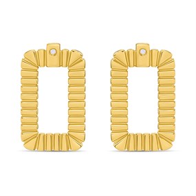 Hot Diamonds Gold Radiant 18ct Gold Plated Earrings - J0303