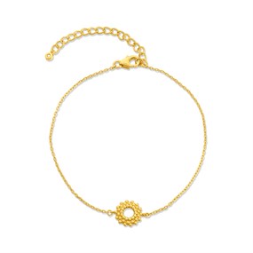 Hot Diamonds Gold Blossom 18ct Gold Plated Bracelet - J0310