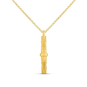 Hot Diamonds Gold Hope 18ct Gold Plated Bar Necklace - J0316