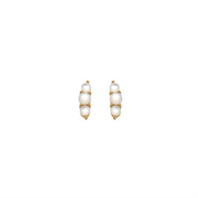 Hot Diamonds 18ct Gold Plated Calm Mother Of Pearl Stud Earrings - J0323