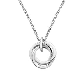Hot Diamonds DP648 Silver Three Circles Necklace - J0427