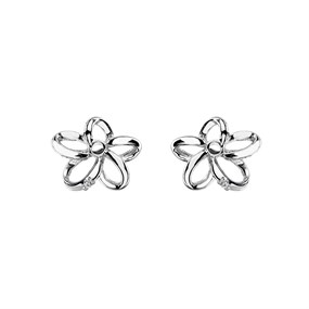 Hot Diamonds DE372 Paradise Open Petal Flower Stud Earrings - J0435