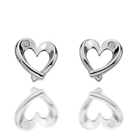 Hot Diamonds DE327 Entwine Open Heart Stud Earrings - J0436