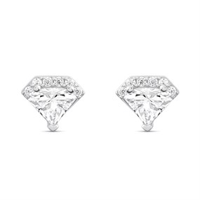 Diamonfire Diamond Shaped Zirconia Studs E6057 - J3144