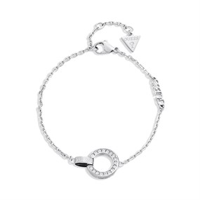 Guess UBB03162RHL Silver Tone Circle Lights Bracelet - J42343