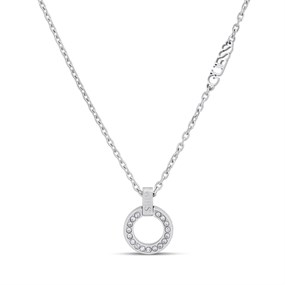 Guess UBN03159RH Silver Tone Circle Lights Necklace - J42344