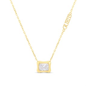 GUESS JUBN05252JWYGT/U Gold Tone Bamboo Necklace - J42367