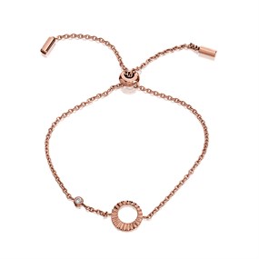 Fossil JF03545791 Rose Tone Bracelet - J49280