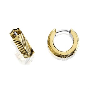 Fossil JF04116710 Yellow IP Hoop Earrings - J49293
