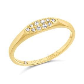 Fossil JF04137710 Yellow IP Stone Set Ring - J49299