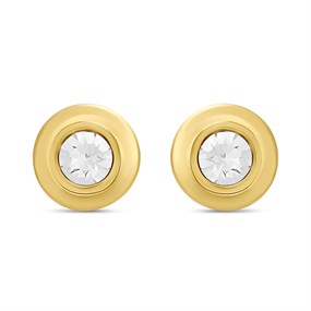Fossil JA7251710 Gold-Tone Brass Stud Earrings - J49386