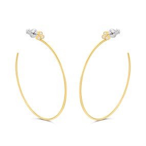 Fossil JF04111710 Gold Tone Hoops - J49395