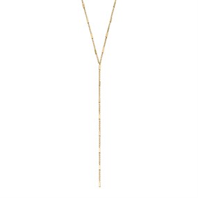 Fossil JF04808710 Gold Tone Y-Drop Necklace - J49407