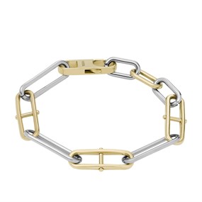 Fossil JF04349998 Stainless Steel Two Tone Link Bracelet - J49437