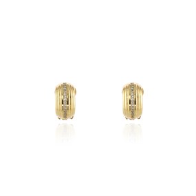 Cachet London Gold Tone Clip Hoop Earrings - J74165