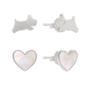 Radley RYJ1425 Silver Mother Of Pearl Earring Set - J81150