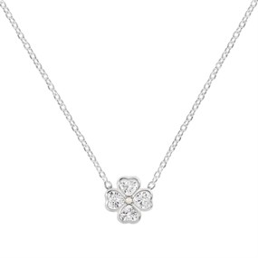 Radley RYJ2519 Silver CZ Flower Necklace - J81179