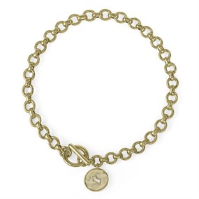 Radley RYJ3716S Gold Tone T-Bar Charm Bracelet - J81208