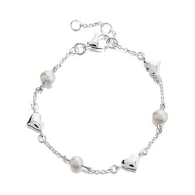 Little Star Silver Freshwater Pearl Children's Bracelet - J83126