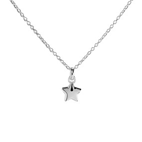 Little Star Silver Tiny Star Children's Necklace - J83156