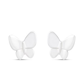 Little Star Silver Butterfly Stud Earrings - J83169