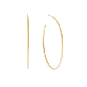 Michael Kors MKJ4828710 Silver Gold Plated Hoop Earrings - J94202