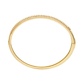 Michael Kors MKC1636AN710 Silver Gold Plated Stone Set Bangle - J94220