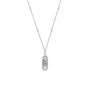 Michael Kors MKC1729CZ040 Silver Cubic Zirconia Necklace - J94222