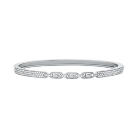Michael Kors MKC1735CZ040 Silver CZ Bangle - J94230