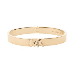 Michael Kors MKJ7697710 Gold Tone CZ Logo Bangle - J94231