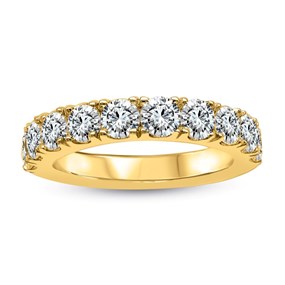Blossom 9ct Gold Lab Grown Diamond Half Eternity Ring - 1.5ct - L40012