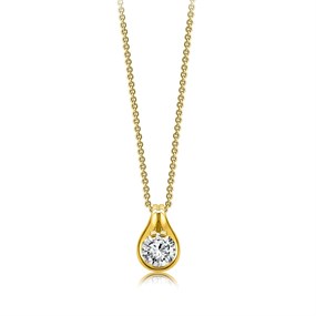 Blossom 9ct Gold Lab Grown Diamond Necklace - 1/2ct - L40084