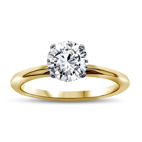 Blossom 9ct Gold Lab Grown Diamond Solitaire Ring - 2.05ct - L40131