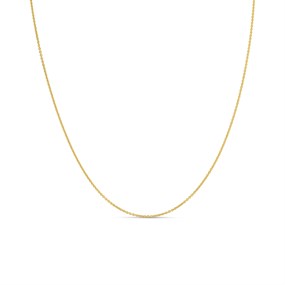 Bonded Silver And 9ct Gold Chain- 18" - M3025