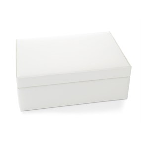 Ivory Coloured Bonded Leather Jewellery Box - P55134