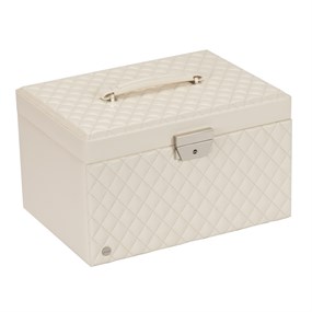 Ivory Cross Stitch Jewellery Box - P55205