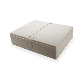 Mele & Co Ivory PU Jewellery Box - P56151